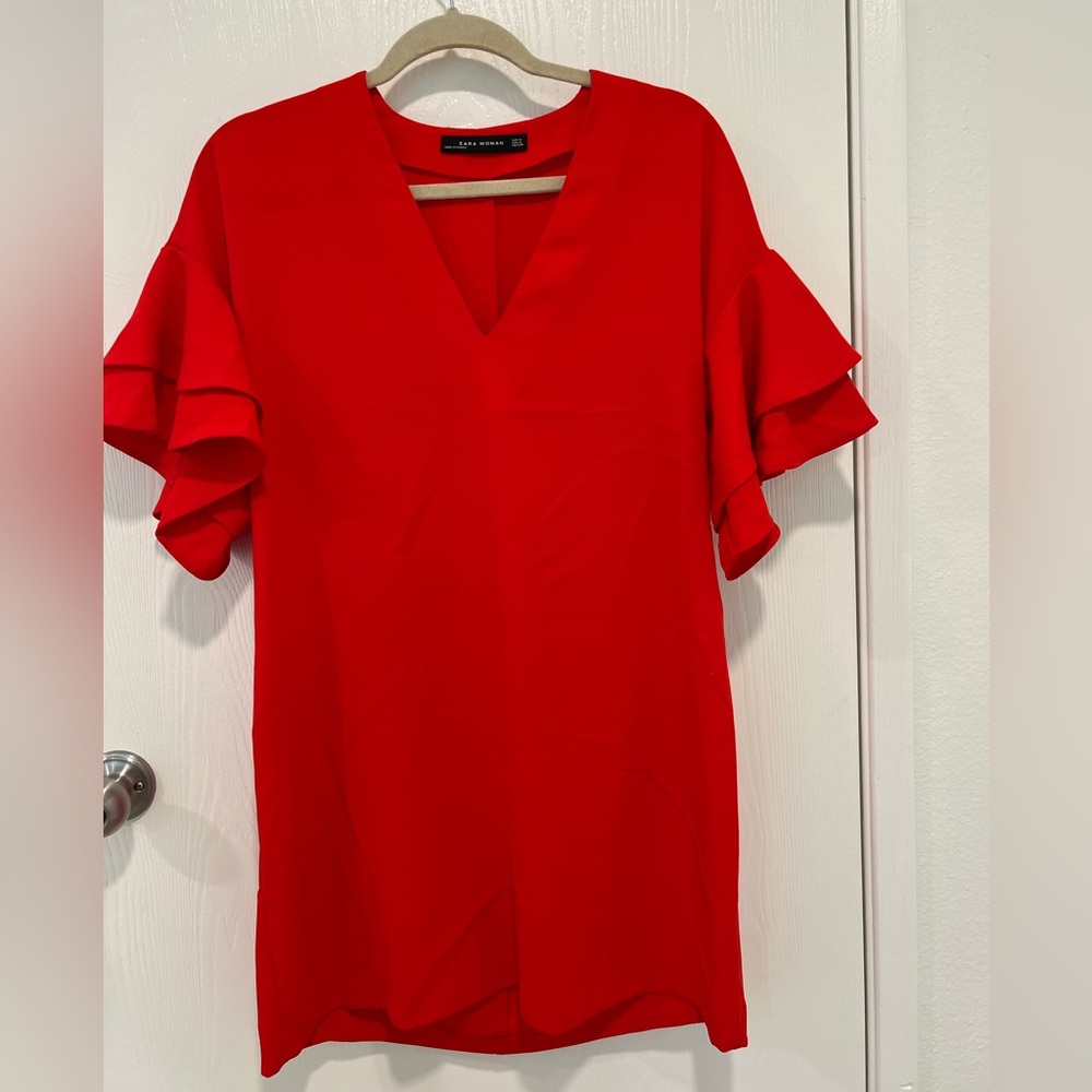 Zara Vibrant Red Dress